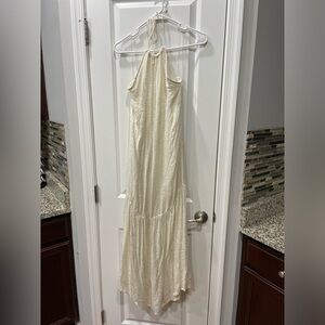 Revolve White Long Dress Low Back Size XS/S